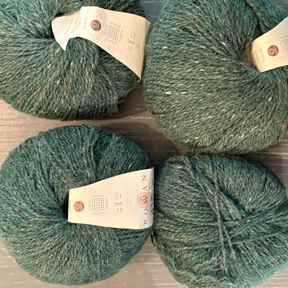 Rowan Green Tweed Yarn Set